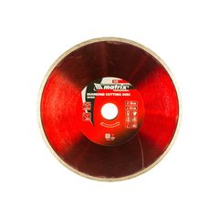 Диск алмазный 230 х 25,4 мм сплошной мокрая резка MATRIX 73192, фото  - Метэкс