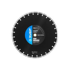 Диск алмазный 400 х 25,4 мм БЕТОН сегментный для швонарезчиков и бензорезов ЗУБР 36665-400, фото  - Метэкс