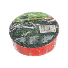 Изолента ПВХ 19 мм х 20 м красная СИБРТЕХ 88795, фото  - Метэкс