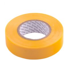 Изолента ПВХ 19 мм х 20 м желтая 150 мкм MATRIX 88780, фото  - Метэкс