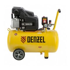 Компрессор прям. привод масляный (1,8 кВт, 280л/мин, 50л, 220В) DENZEL DK1800/50 (58068), фото  - Метэкс