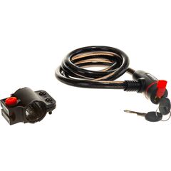 Замок тросовый универсальный 12 х 1200 мм с держателем Matrix 91817, фото  - Метэкс