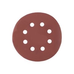 Круг абразивный на ворсовой подложке под "липучку" перфорированный 125 мм P280 5 шт MATRIX 73812, фото  - Метэкс