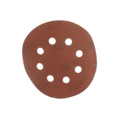 Круг абразивный на ворсовой подложке под "липучку" перфорированный 125 мм P320 5 шт MATRIX 73813, фото  - Метэкс