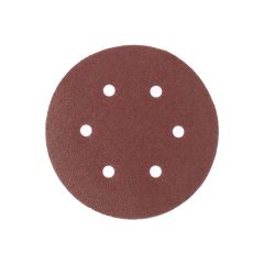 Круг абразивный на ворсовой подложке под "липучку" перфорированный 150 мм P320 5 шт MATRIX 73848, фото  - Метэкс