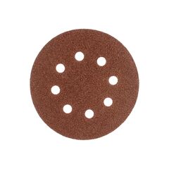 Круг абразивный на ворсовой подложке под "липучку" перфорированный 125 мм P40  5 шт MATRIX 73802, фото  - Метэкс