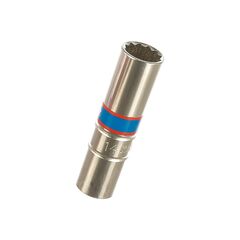 Головка торцевая свечная 14 мм 1/2" резиновый фиксатор KING TONY 463014RC, фото  - Метэкс