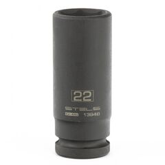 Головка торцевая ударная 1/2" 22 мм удлиненная STELS 13948, фото  - Метэкс