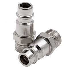 Ниппель универсальный быстросъемный ("папа") 1/4 внешняя резьба 2 шт STELS 57053, фото  - Метэкс