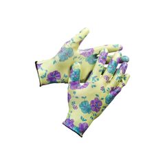 Перчатки садовые с прозрачным нитриловым покрытием L-XL зеленые GRINDA 11295-XL, фото  - Метэкс