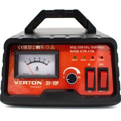 Зарядное устройство VERTON (6/12 В, 6-120 А*ч, max 10 A) Energy ЗУ-10Р (01.9670.9903), фото  - Метэкс