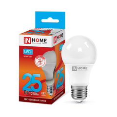 Лампочка IN HOME LED-A65-VC 25 Вт Е27 4000К, фото  - Метэкс