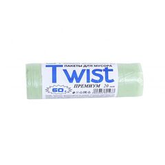 Пакеты для мусора в рулоне TWIST Стандарт 60 л, фото  - Метэкс