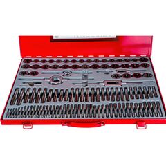 Набор метчиков и плашек М2-М18 110 шт металлический кейс MATRIX 773110, фото  - Метэкс