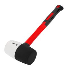 Киянка резиновая 910 г черно-белая резина фибергласовая рукоятка MATRIX 11173, фото  - Метэкс