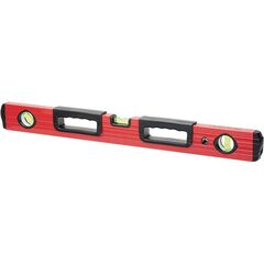 Уровень алюминиевый 1200 мм фрезерованный 3 глазка 2 эргономичные ручки MATRIX 33230, фото  - Метэкс