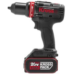 Дрель-шуруповерт аккум. KRESS б/щ (2 а/б 4А*ч 20В, ЗУ) KU124 (KU124), фото  - Метэкс
