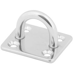 Скоба на площадке 5 мм нержавеющая, фото  - Метэкс