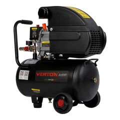 Компрессор прям. привод масляный (1,8 кВт, 240л/мин, 24л, 220В) VERTON AC-24/240K (01.5985.12193), фото  - Метэкс
