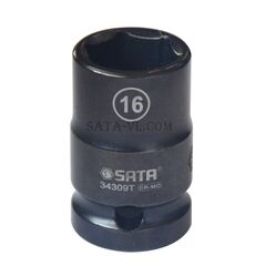 Головка торцевая ударная 1/2" 16 мм SATA S34309, фото  - Метэкс