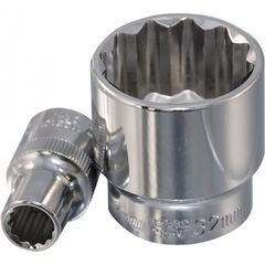 Головка торцевая 1/2"DR 27 мм 12-гранная OMBRA 112327, фото  - Метэкс