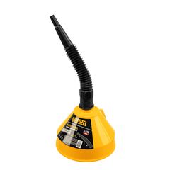 Воронка пластиковая 160 мм с металлическим ситом и гибким наконечником DENZEL 537206, фото  - Метэкс