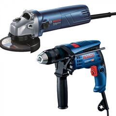 Набор BOSCH: УШМ GWS 660 Professional + Дрель ударн. GSB 13 RE Professional (0615990M75), фото  - Метэкс