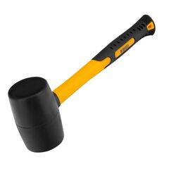 Киянка резиновая 450 г черная резина фибергласовая рукоятка DENZEL 7711185, фото  - Метэкс
