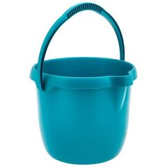 Ведро пластмассовое круглое 12л, бирюзовое, Home// PALISAD 929575, фото  - Метэкс