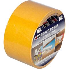 Двусторонняя клейкая лента на полипропиленовой основе UNIBOB 50ммх10м 872525, фото  - Метэкс