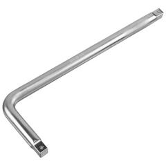 Вороток 3/4" CrV Г-образный 450 мм квадрат матовый хром DENZEL 14069, фото  - Метэкс