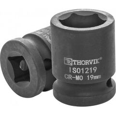 Головка торцевая ударная 1/2" 19 мм THORVIK IS01219, фото  - Метэкс