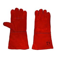 Краги РОСМАРКА с подкладкой красный 35 см КЕ1480, фото  - Метэкс