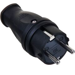 Вилка TDM прямая каучук 2Р+РЕ 16А IP44 4004967, фото  - Метэкс