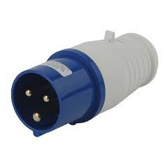 Вилка переносная 013 2Р+РЕ 16А 220В IP44 ЭРА (Б0032849), фото  - Метэкс