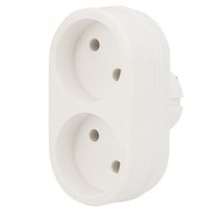 Двойник электрический 6А без з/к белый REXANT 11-1074, фото  - Метэкс