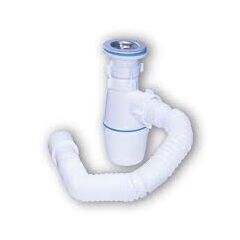 Сифон бутылочный 1 1/2х40 с гибкой трубой 40/50 (А-40029), фото  - Метэкс