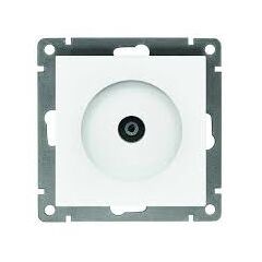 Розетка одноместная телевизионная (белая) с/у, "Афина" А0027, фото  - Метэкс