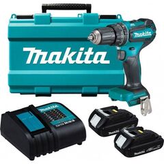 Дрель-шуруповерт ударн. аккум. MAKITA б/щ (LXT, 2 а/б 1,5А*ч 18В, ЗУ) DHP485SYE (DHP485SYE), фото  - Метэкс