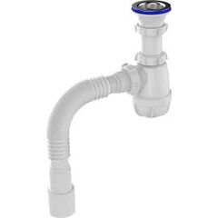 Сифон для кухни 1 1/2 х40/50 (мин335мм - мах 755мм) Aguant F103-60-MR, фото  - Метэкс