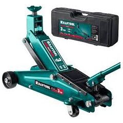 Домкрат гидравлический подкатной (3 т, 190-530 мм) KRAFTOOL 43458-3, фото  - Метэкс