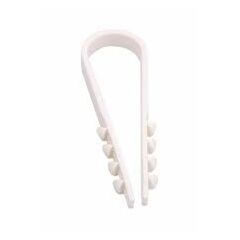 Дюбель-хомут нейлоновый 19-25 мм белый (упак. 100 шт) 07-4503-2, фото  - Метэкс
