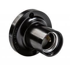 Патрон Е27 Ф П-01 Е27 карболитовый потолочный IN HOME, фото  - Метэкс