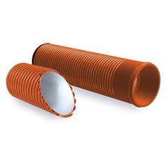 Труба гофрированная двухслойная с раструбом 233/200 6,0, фото  - Метэкс