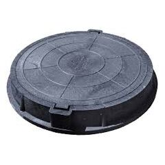 Люк полимерный нагрузка 25000 кг. с замком, фото  - Метэкс