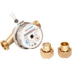 Счетчик воды ДУ-15 с обратным клапаном, латунный, фото  - Метэкс