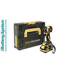 Винтоверт ударн. аккум. HANSKONNER б/щ (1 а/б 4А*ч 18В, ЗУ) HCD20280BLC (HCD20280BLC), фото  - Метэкс