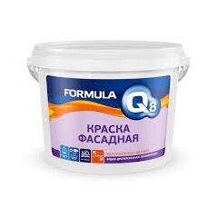 Краска FORMULA Q8 полиакриловая фасадная белоснежная 25 кг, фото  - Метэкс