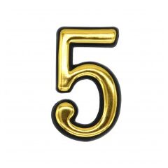 Цифра пластик 5 SOLLER, фото  - Метэкс