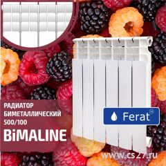 Радиатор BIMETALL FERAT BIMALINE  500/100 6 сек. BO-500DO-6, фото  - Метэкс
